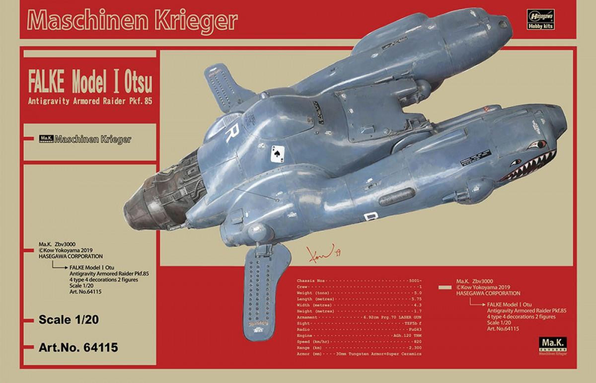 Hasegawa 1/20 Ma.K Antigravity Raider Pkf.85 Falke 64115